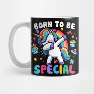 Unicorn Born To Be Special Autism Awareness Mug